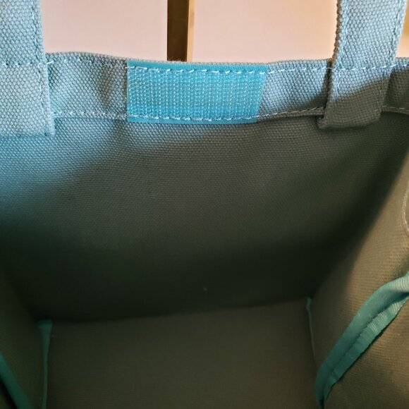 Prada Mini Canvas Lunch Bag Tote in Green New with Box - Picture 5 of 7